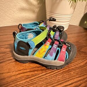 Keen Kid's Newport H2 Washable Sandals - Retro Tie Dye - size 8